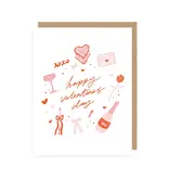 Maddon and Co Hand-Drawn Happy Valentine's Day Card