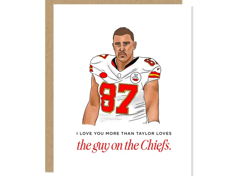 Maddon and Co Taylor Swift - "Guy On the Chiefs" Card