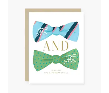 Mr & Mr ( Handsome Devils ) Wedding Card