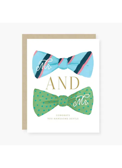 Mr & Mr ( Handsome Devils ) Wedding Card