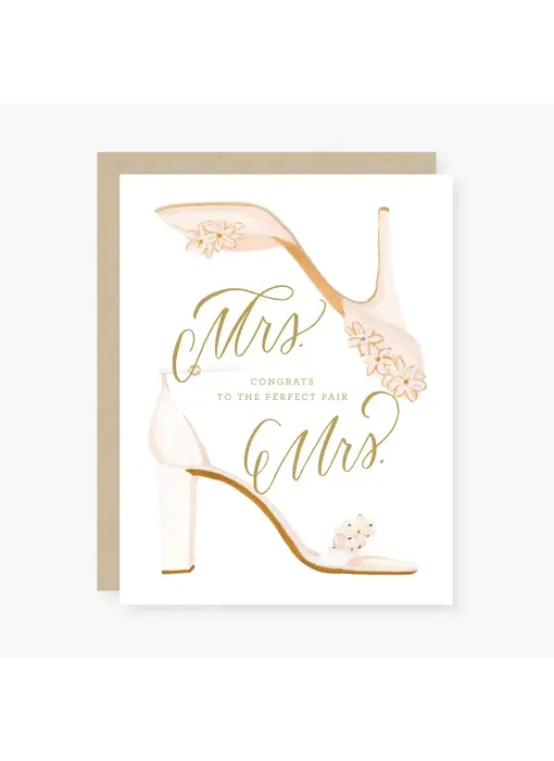 Mrs & Mrs ( Perfect Pair ) Wedding Card