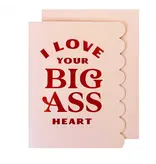 The Social Type Big Ass Heart Love Card