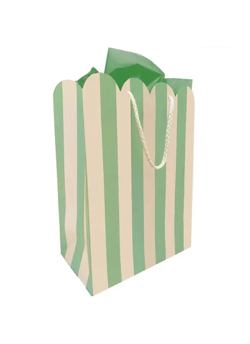 Mint Scallop Gift Bag