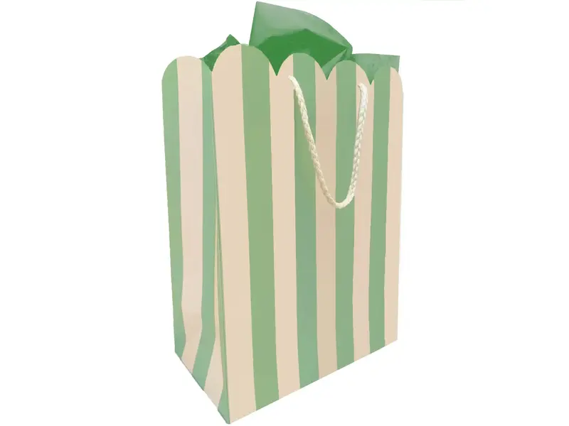 The Social Type Mint Scallop Gift Bag