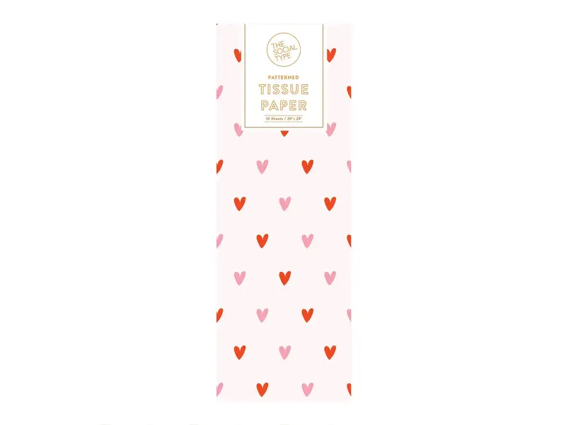 The Social Type Sweet Hearts Tissue Paper