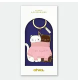 ALL THE WAYS TO SAY 2 Cats in A Sweater - Keychain