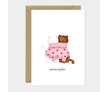 Better Together Cats - Greeting Card