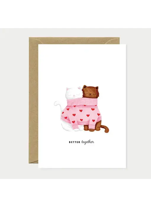 Better Together Cats - Greeting Card