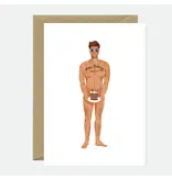 ALL THE WAYS TO SAY Guy with A Cake Greeting Card