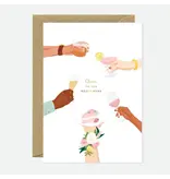 ALL THE WAYS TO SAY Newlyweds Cheers - Greeting Card - Gold Foil
