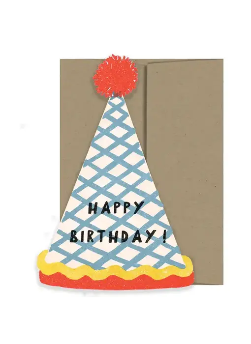 Birthday Hat Birthday Collection - Die Cut Card