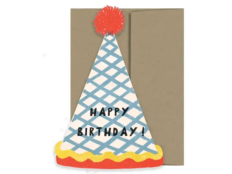 Isatopia Birthday Hat Birthday Collection - Die Cut Card