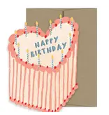 Isatopia Heart Cake Birthday Collection - Die Cut Card
