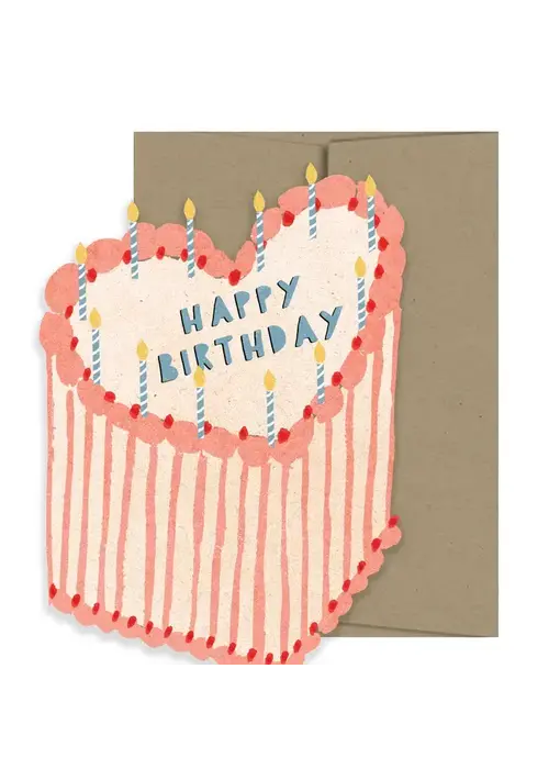 Heart Cake Birthday Collection - Die Cut Card