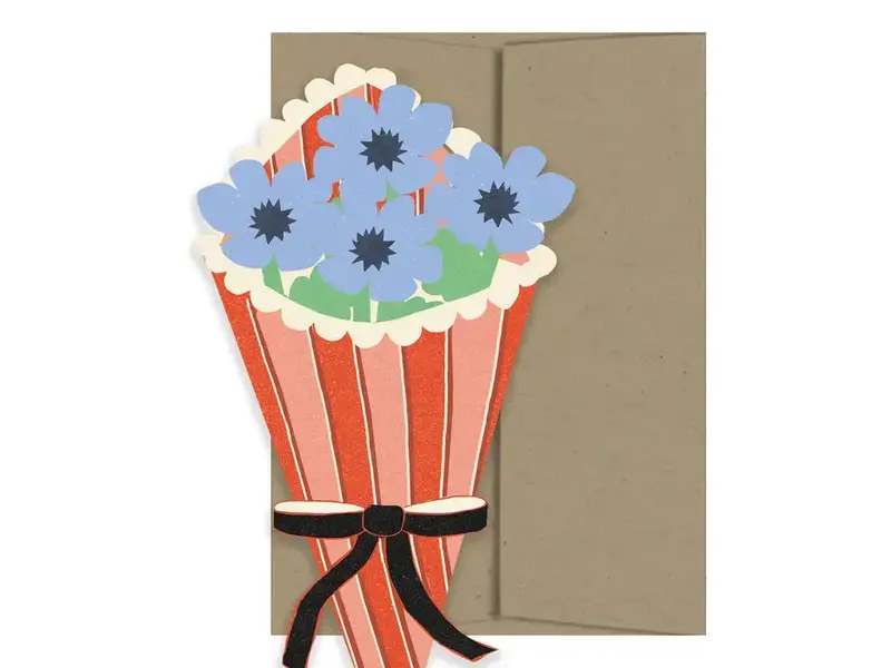 Isatopia Flower Bouquet Amour Collection - Die Cut Card