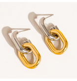 MAIQ Accessories Jaxon 18K Non-Tarnish Double Chain Earring