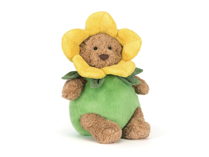 JellyCat Inc Bartholomew Bear Daffodil Outfit