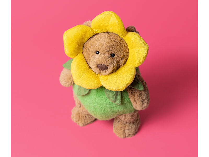 JellyCat Inc Bartholomew Bear Daffodil Outfit