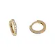 Classic CZ 13mm Medium Huggies - Gold Vermeil