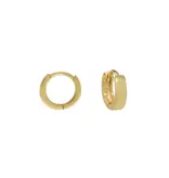 Ofina Jewelry 11mm Small Thick Ear Huggies - Gold Vermeil