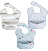 Ali + Oli Sleeveless (3-pc) Smock Bib Set For Baby & Toddler (Cars)