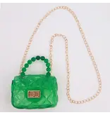 Sparkle Sister by Couture Clear Jelly Purse - Green