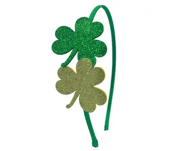 Glitter Shamrock Headband