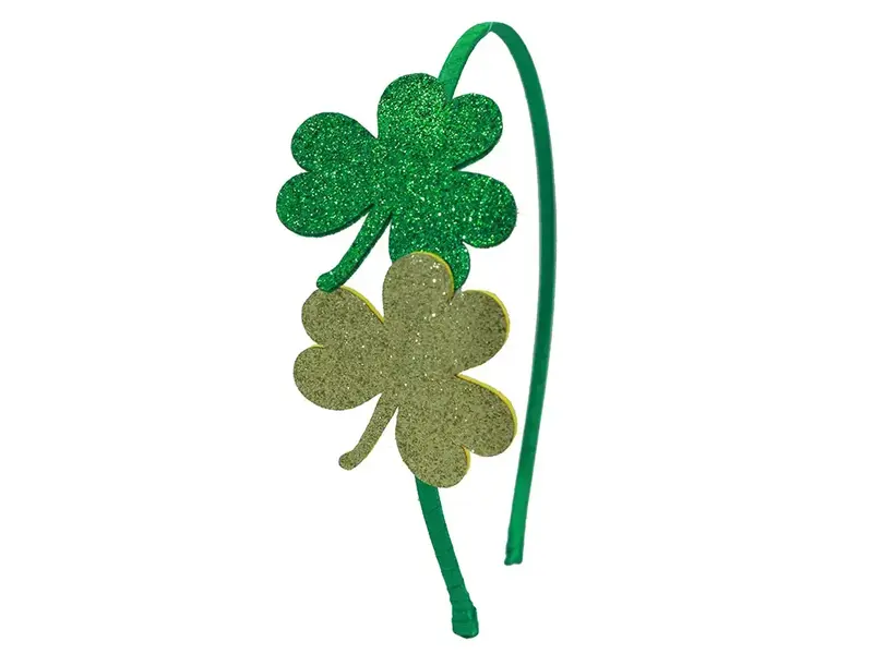 Sparkle Sister by Couture Glitter Shamrock Headband
