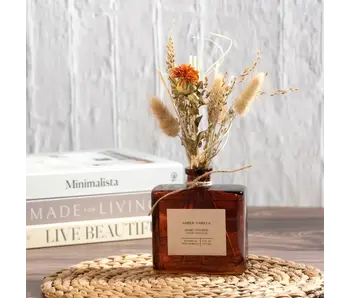 Amber Vanilla Bouquet Reed Bundle Fragrance Diffuser