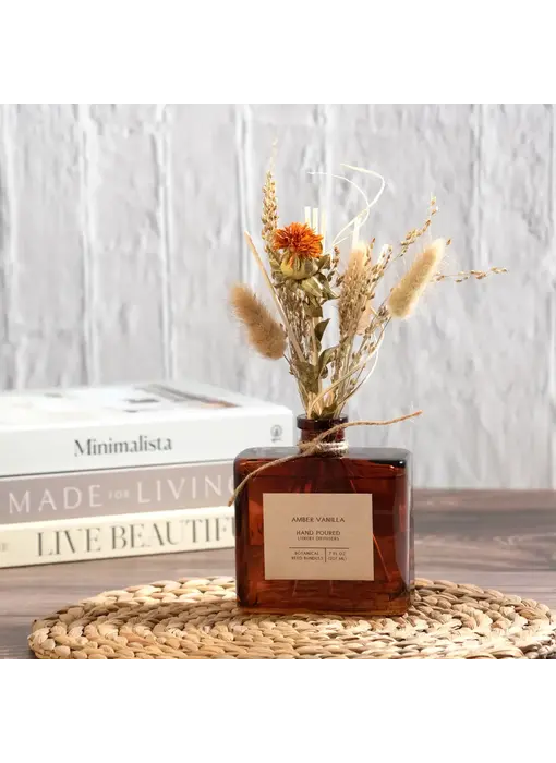 Amber Vanilla Bouquet Reed Bundle Fragrance Diffuser