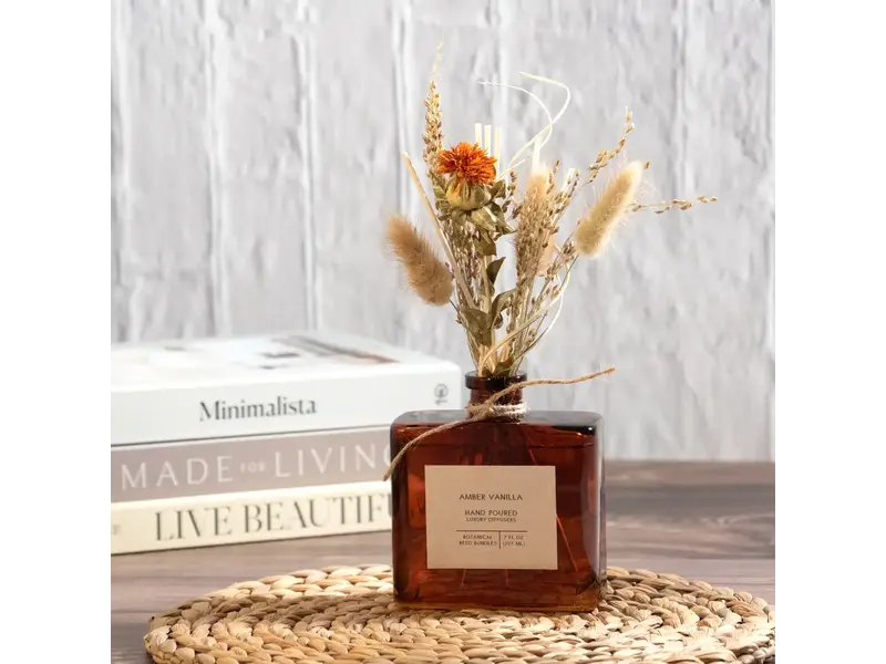 Andaluca Amber Vanilla Bouquet Reed Bundle Fragrance Diffuser