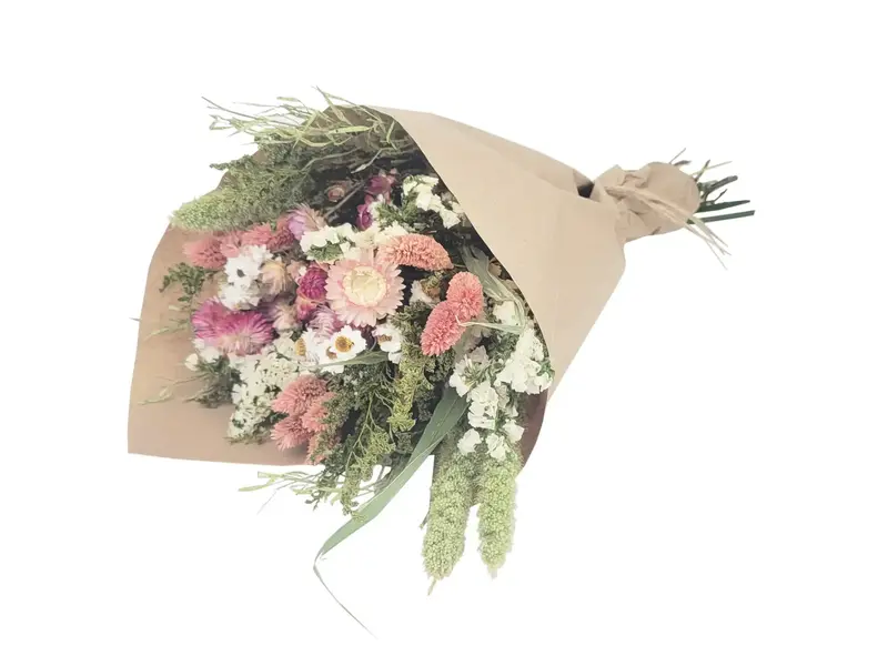 Andaluca Pink Strawflower Love Floral Bouquet