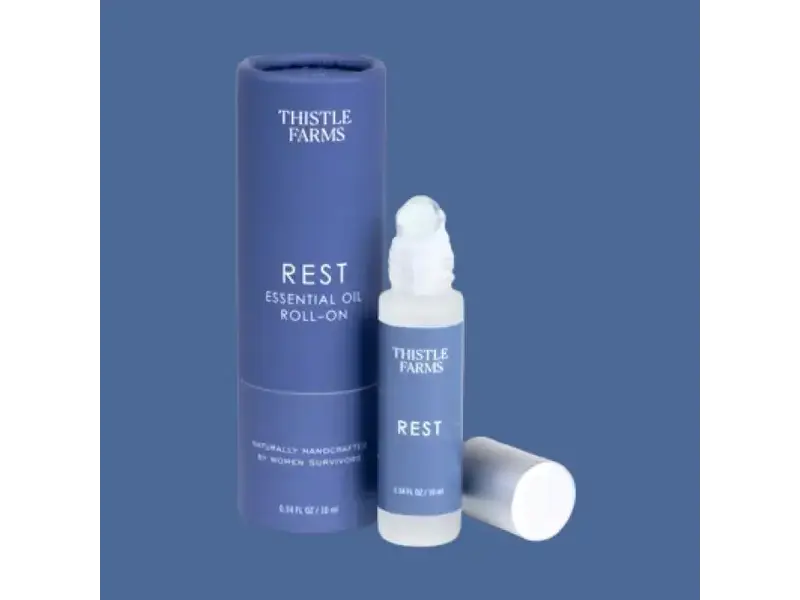 Thistle Farms Rest Essential Oil Roll-On | Bergamot, Chamomile, Neroli