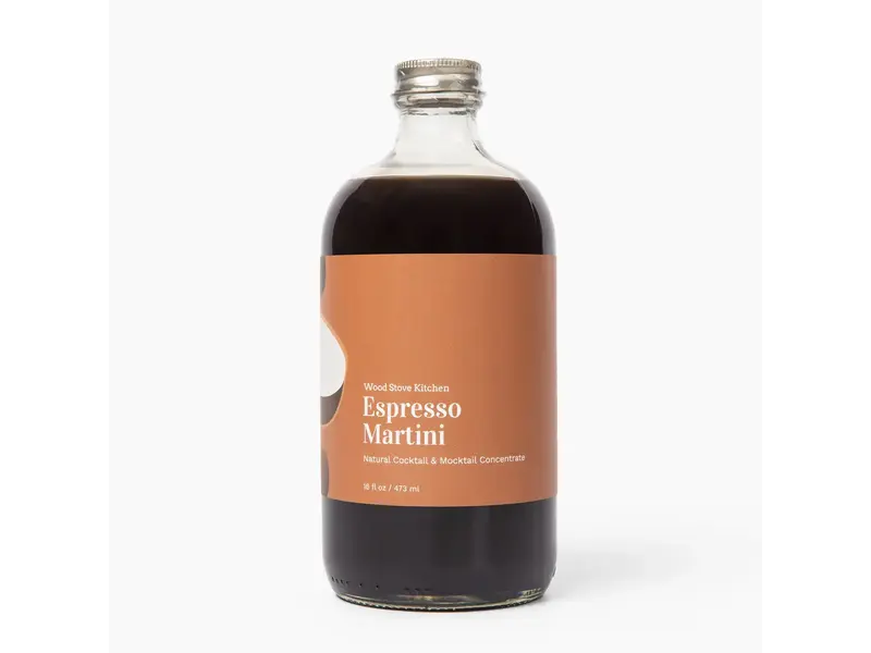 Wood Stove Kitchen Espresso Martini Cocktail & Mocktail Mixer, 16 Fl oz