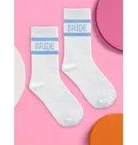 xo, Fetti Blue Bride Socks | Something Blue Wedding Socks Bachelorette