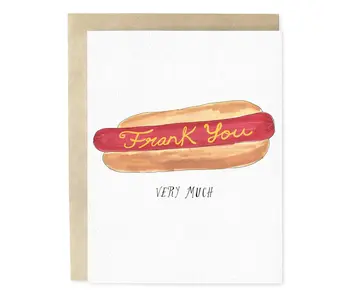 Frank You Very Much Hand-Illustrated Thank You Greeting Card