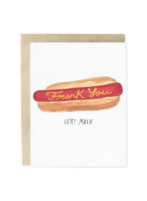Frank You Very Much Hand-Illustrated Thank You Greeting Card