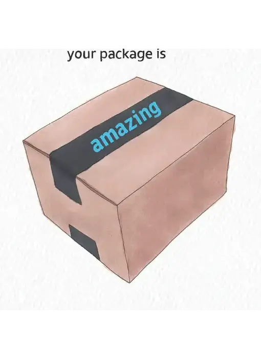 Your Package Is Amazing Hand-Illustrated Love Greeting Card