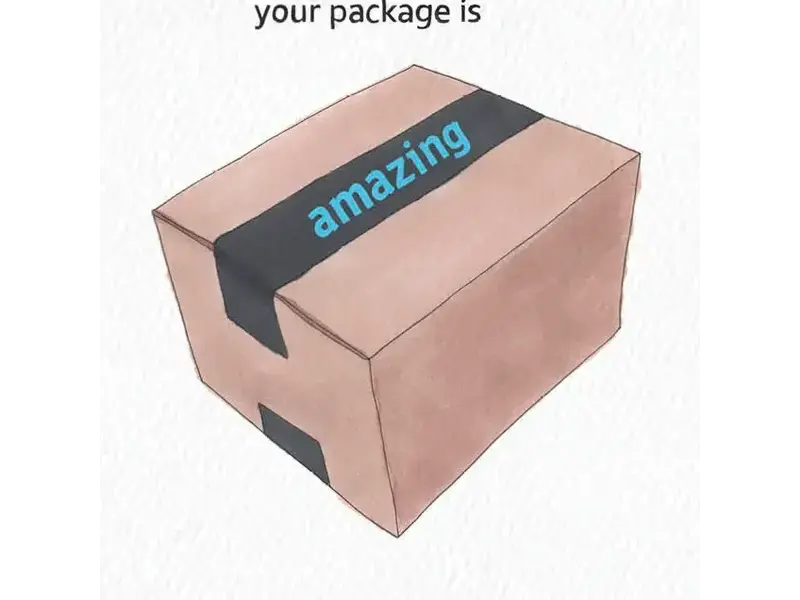 Skribbles Your Package Is Amazing Hand-Illustrated Love Greeting Card