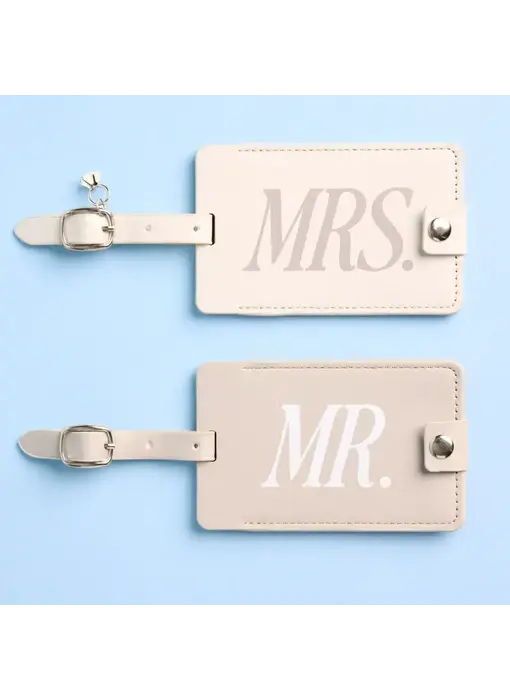 Mr and Mrs Luggage Tags | Engagement Gift, Wedding, Travel