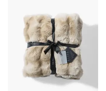 Cubby II Faux Fur Throw - Reindeer