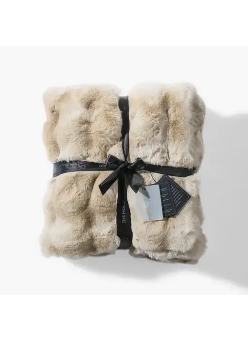 Cubby II Faux Fur Throw - Reindeer