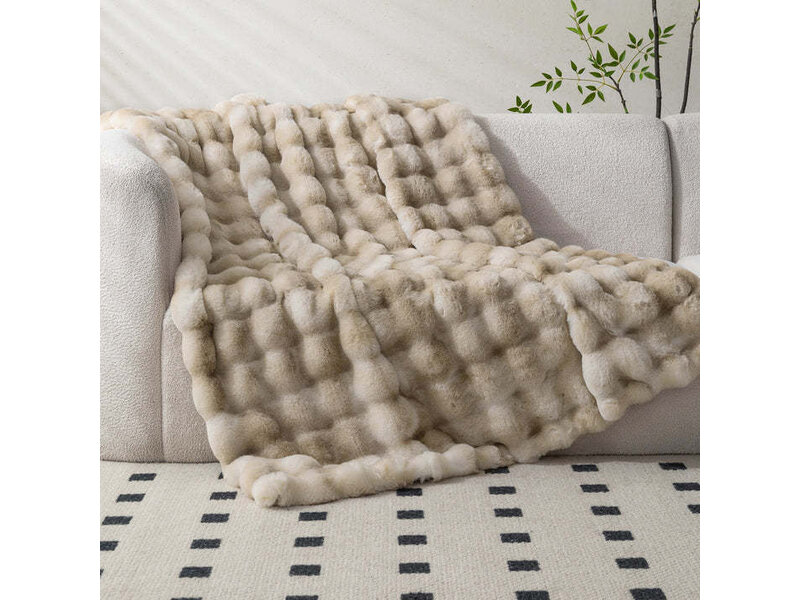 Glory Wisdom Cubby II Faux Fur Throw - Reindeer