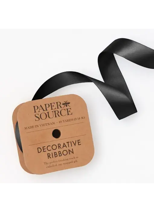 Satin Ribbon 1" Width  Black