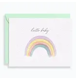Paper Source Watercolor Rainbow Baby Card