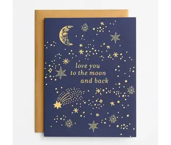 To the Moon and Back Love Card