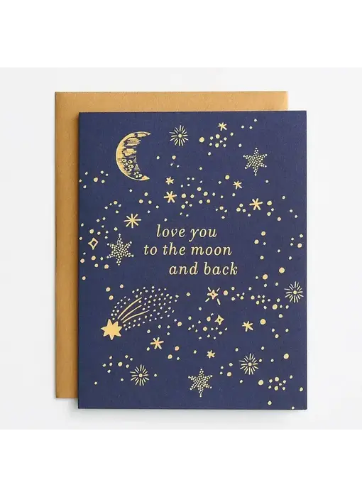 To the Moon and Back Love Card