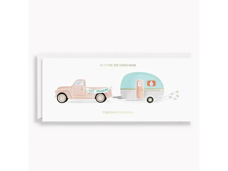 Paper Source Long Haul Wedding Card