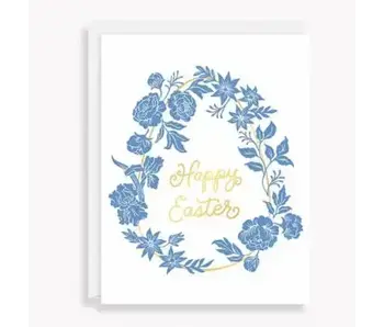 Floral Egg Easter Card