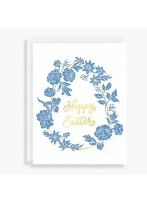 Floral Egg Easter Card